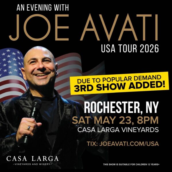 Joe Avati, Dinner & Show  May 23, 2026