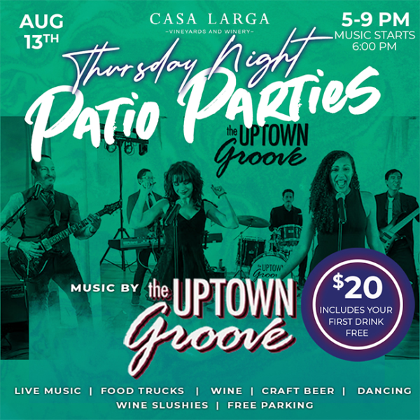 Patio Party - Uptown Groove | August 13, 2026